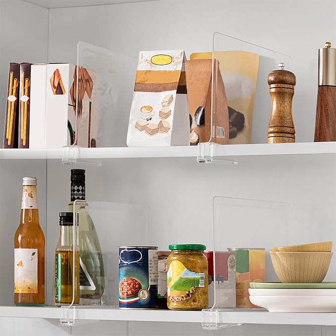 HBlife 1 Pack Clear Shelf Dividers, Vertical Purse Organizer - Image 7