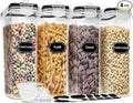 PRAKI Cereal Containers Storage Set, Measuring Cup & Marker by PRAKI