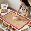Silicone Baking Mat with Recipes, Extra Thick Silicone Mats by Bredominant