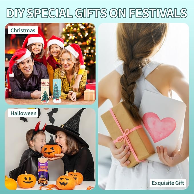 D·S 25 Pack Sublimation Tumblers Bulk 20 oz Skinny Straight Flat Bottom Blank Tumbler Cups with Individual Gift Boxed for Heat Transfer DIY Craft - Image 7