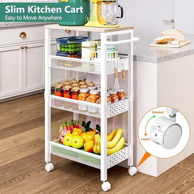 Vivihomety Utility Slim Storage Cart - Image 2