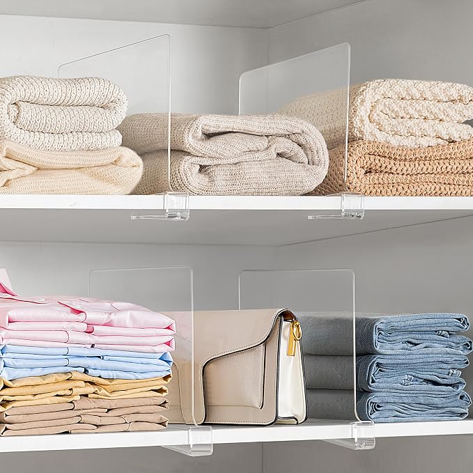 HBlife 4 Pack Closet Organizers and Storage, Vertical Purse Organizer - Image 8