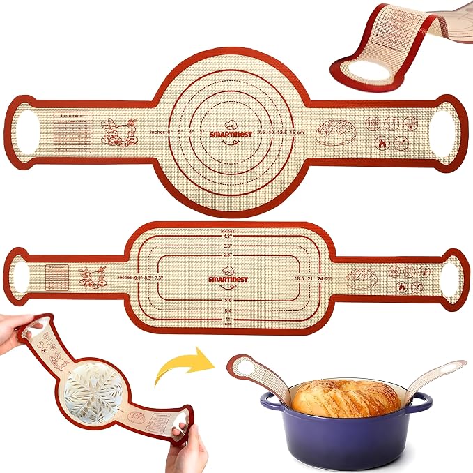 Sourdough Silicone Bread Sling for Dutch Oven, Essentials Bread Making Supplies by smartinest